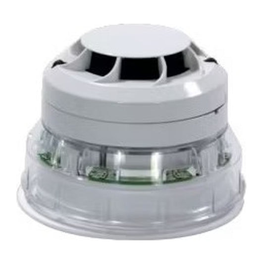 Morley-IAS EN54-23 detector base sounder strobe, white body red flash (BRS-PC-I00)