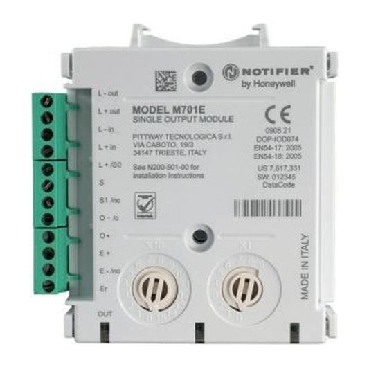 Notifier M701E Single Output Control Module