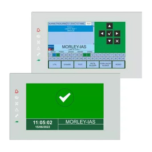 Morley-IAS MAX 7 inch touchscreen repeater and zonal mimic panel (MA-LCD7)